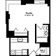 Plan J, floors 3-15 Floorplan Image