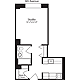 Plan M, floors 3-10 Floorplan Image
