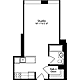 Plan P, floors 3-10 Floorplan Image