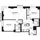 Plan R, floors 3-10 Floorplan Image