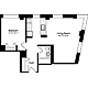 Plan U, floors 11-15 Floorplan Image