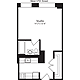 Plan U, floors 4-10 Floorplan Image
