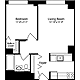 Plan W, floors 11-15 Floorplan Image