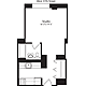 Plan S, floors 3-10 Floorplan Image