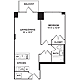 One Bedroom 4B Floorplan Image