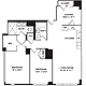 Two Bedroom plus Alcove  5G and 6G Floorplan Image