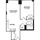One Bedroom B.3 Floorplan Image