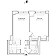 Residence 04, floors 3-8 Floorplan Image