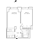 Residence 05, Floors 3-8 Floorplan Image