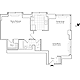 Residence B, floors 22-33 Floorplan Image