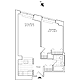 Residence C, floors 3-17 Floorplan Image