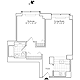 Residence D, floors 18-20 Floorplan Image