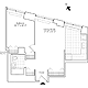 Residence D, floors 3-17 Floorplan Image
