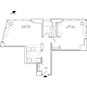 Residence E, floors 10-17 - Residence A, floor 9 Floorplan Image