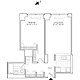 Residence G, floors 18-20 Floorplan Image