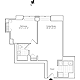 Residence G, floors 3-17 Floorplan Image