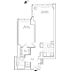 Residence H, floors 5-17 Floorplan Image