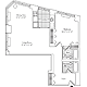 Residence A, floors 3-17 Floorplan Image