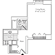 Residence F, floors 3-17 Floorplan Image
