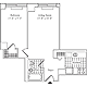 Residence J, floors 3-17 Floorplan Image