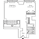Residence M with alcove, floor 19-20 Floorplan Image