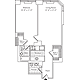 Residence P, floors 8-17 Floorplan Image