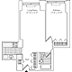 Residence S, floors 5-17 Floorplan Image
