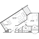 One Bedroom E Floorplan Image