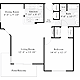1 Bedroom C Floorplan Image