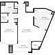 1 Bedroom Q Floorplan Image