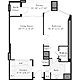 1 Bedroom H Floorplan Image