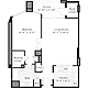1 Bedroom C Floorplan Image