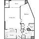 1 Bedroom F Floorplan Image