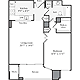 1 Bedroom J Floorplan Image