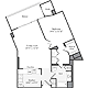 1 Bedroom N Floorplan Image