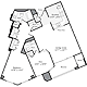 1 Bedroom R Floorplan Image