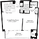 1 Bedroom F Floorplan Image
