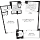 1 Bedroom G Floorplan Image