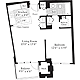 1 Bedroom A Floorplan Image