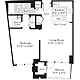 1 Bedroom B Floorplan Image