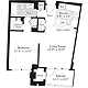 1 Bedroom C Floorplan Image