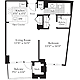 1 Bedroom D Floorplan Image