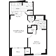 1 Bedroom G Floorplan Image
