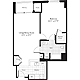 1 Bedroom J Floorplan Image