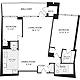 1 Bedroom R Floorplan Image