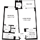 1 Bedroom B Floorplan Image