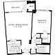 1 Bedroom F Floorplan Image
