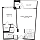 1 Bedroom E Floorplan Image
