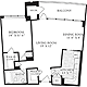 1 Bedroom I Floorplan Image