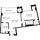 1 Bedroom L Floorplan Image